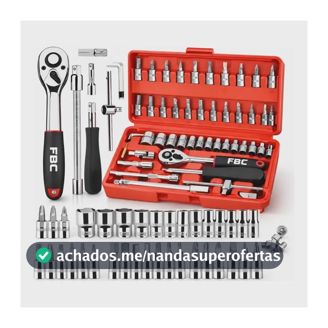 Kit 46 Pcs Chave Catraca Jogo De Soquetes Torx Ferramentas Vermelho