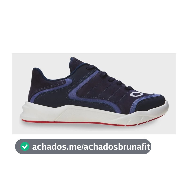 Tênis Masculino Blazon Oakley Azul/marinho Liso 41 Br