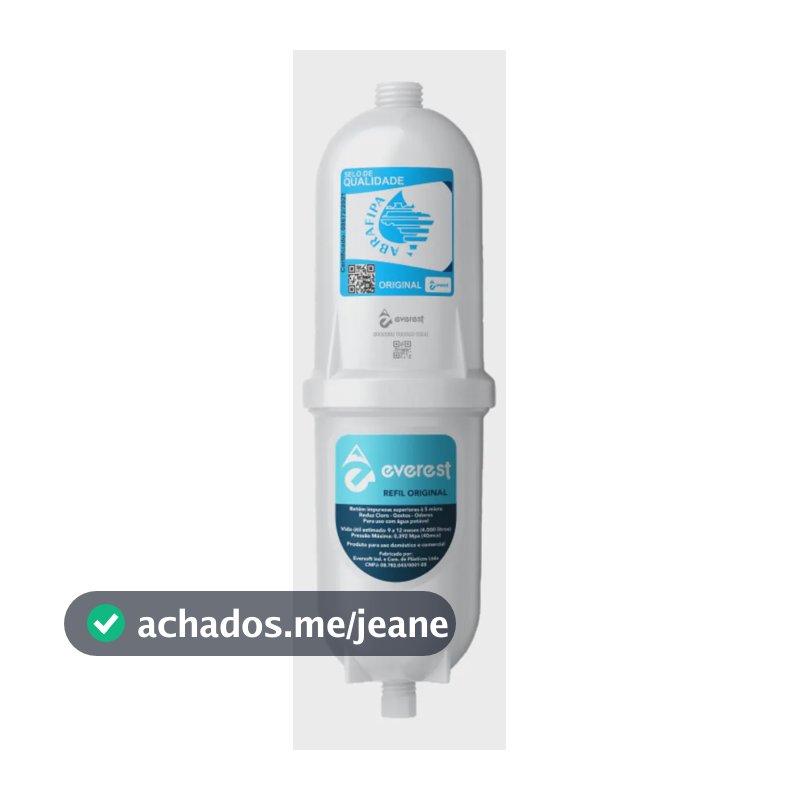 Refil Filtro Elemento Filtrante Purificador Soft compatível com purificador Everest Star Slim Fit Plus Baby