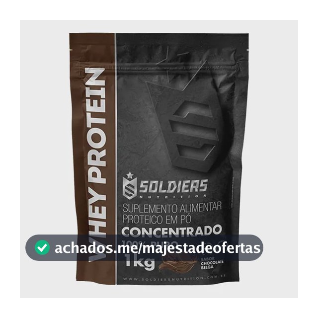 Proteína Soldiers Nutrition Suplementação Whey Protein em pó sabor Chocolate x 1kg