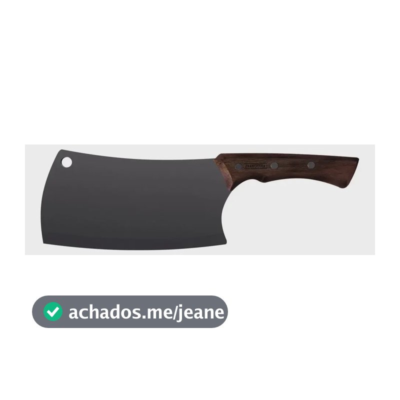 Cutelo Para Churrasco de Aço Inox Escurecido 7" Black Tramontina