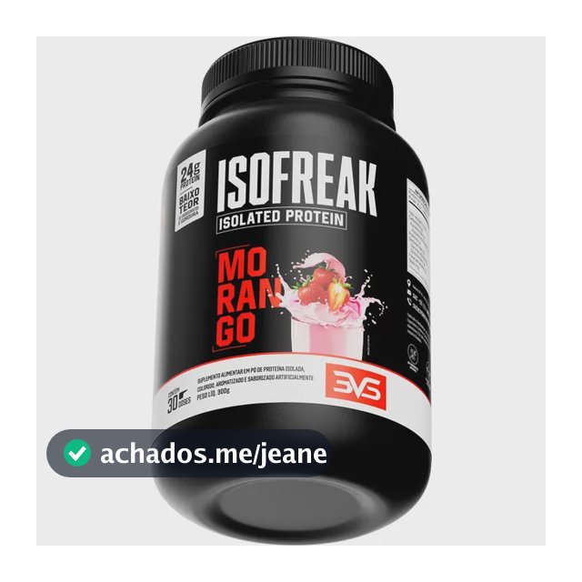 Whey Isolado Isofreak 900g Sabor Morango - Fórmula Avançada Com 24g De Proteína Por Dose
