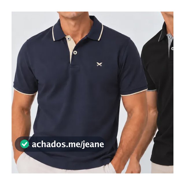 Kit 2 Camisas Gola Polo Masculina Hering Orig. Piquet Básica