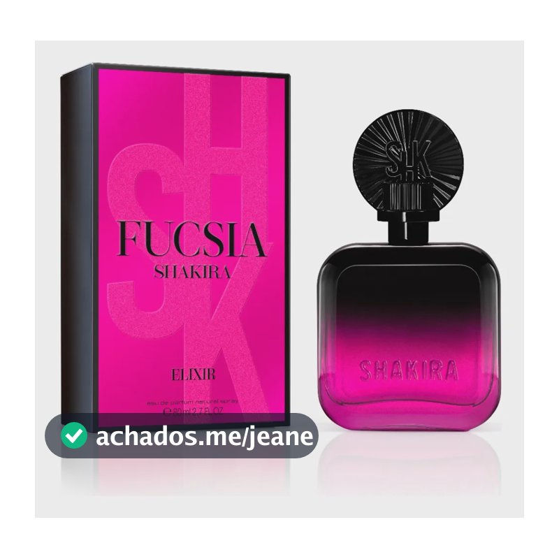 Perfume Feminino Fucsia Elixir Eau De Parfum Floral Ambarado 80 Ml Shakira