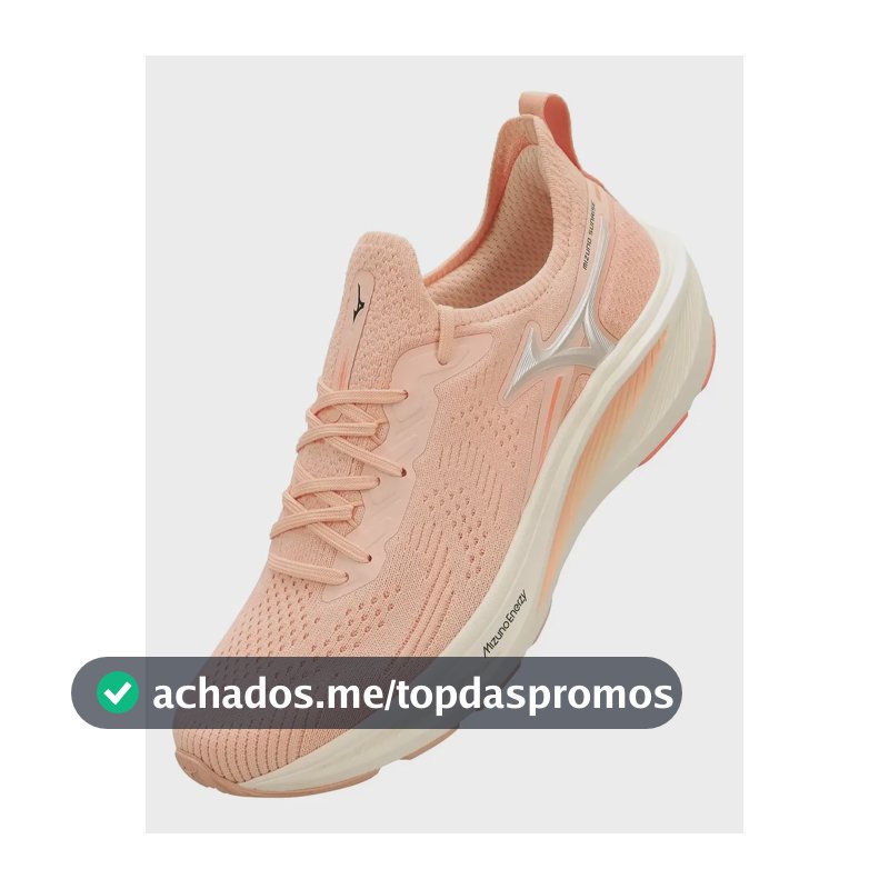 Tênis Mizuno Sunrise Esportivo Corrida Caminhada Original Rosa Liso 38