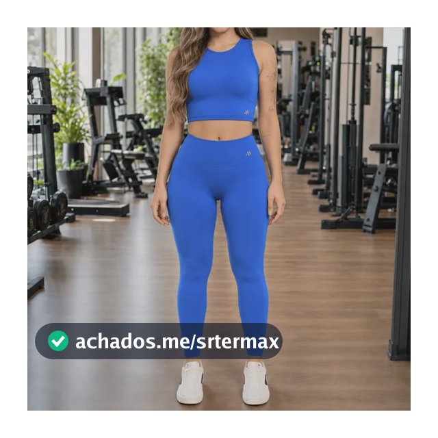 Conjunto Suplex Blackout Zero Transparência Legging E Croppe