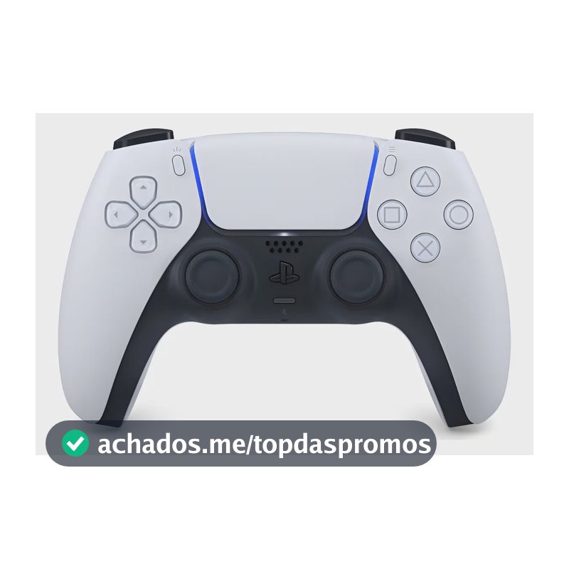 Controle Joystick Sem Fio Sony Playstation Dualsense Branco Branco