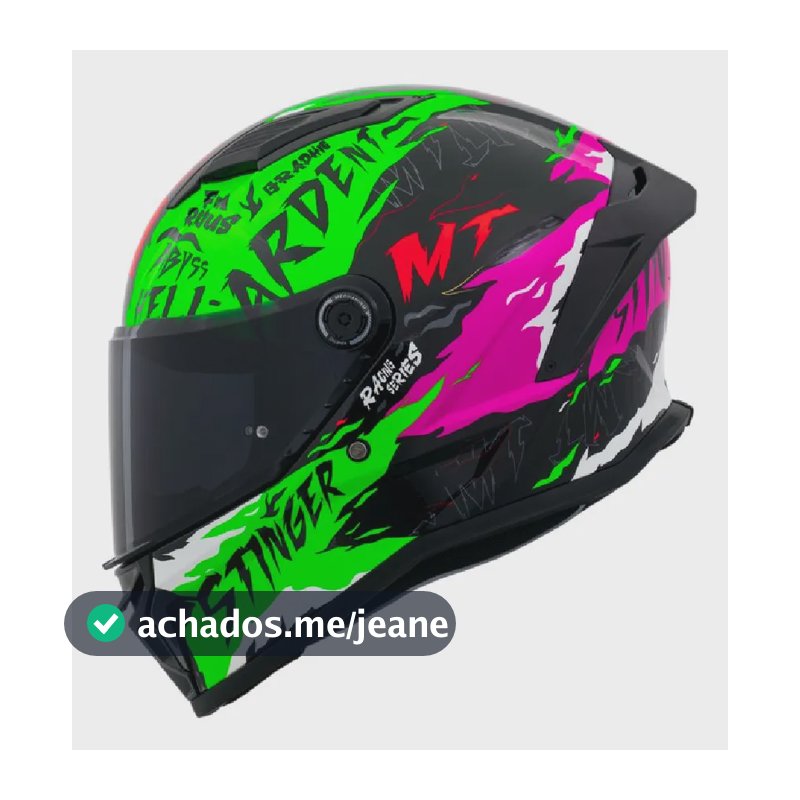 Capacete Mt Stinger 2 Cores Ardent C13 Verde 61/62
