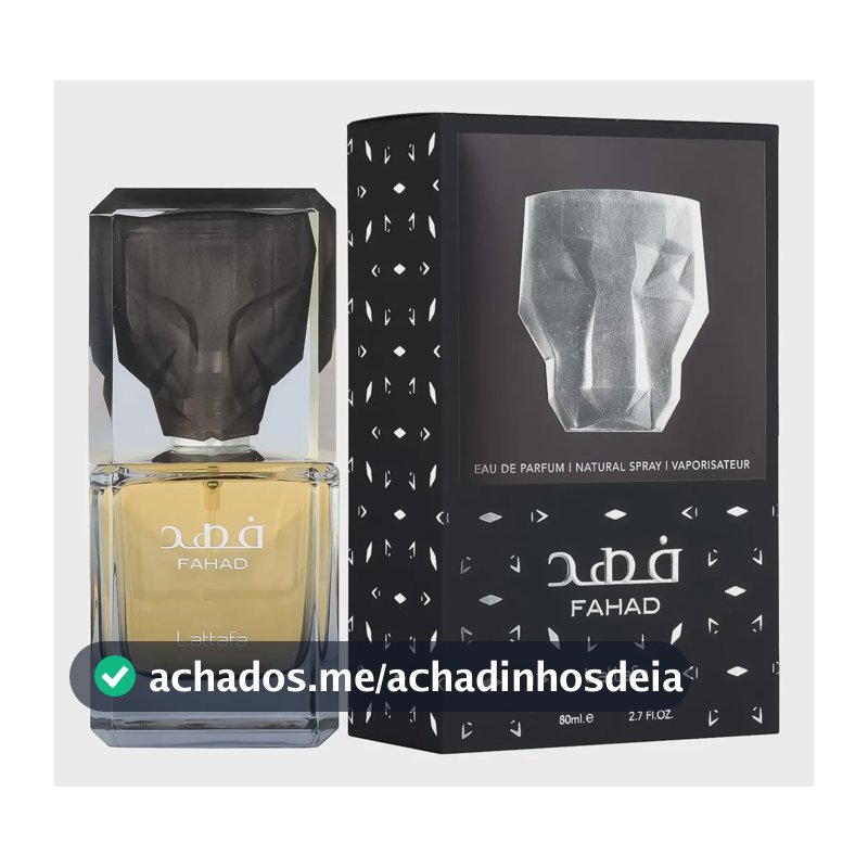 Perfume Lattafa Masculino Fahad 80ml - Lançamento