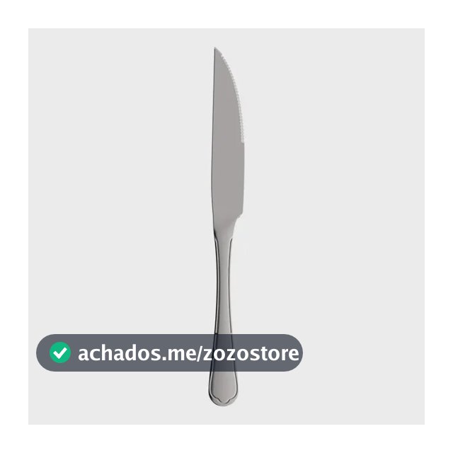 Conjunto De 12 Facas De Churrasco 22,5 Cm Oxford Ouro Preto Prata