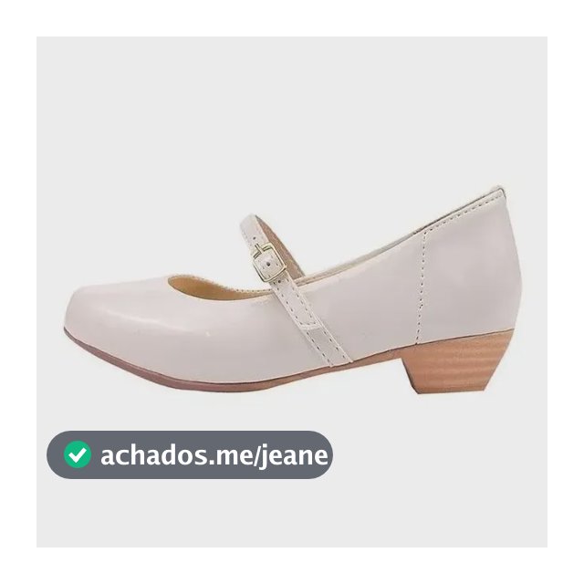 Sapatilha Boneca Infantil Daminha Batizado Salto Branco