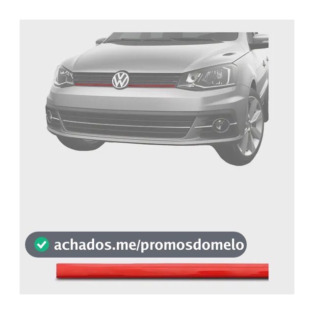 Aplique Friso Vermelho Grade Gol Voyage Saveiro G6 G7