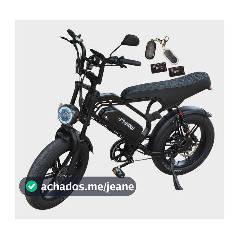 Bicicleta Bike Elétrica V40 Pro 1000w 48km/h 60km Nova 2026 Preto