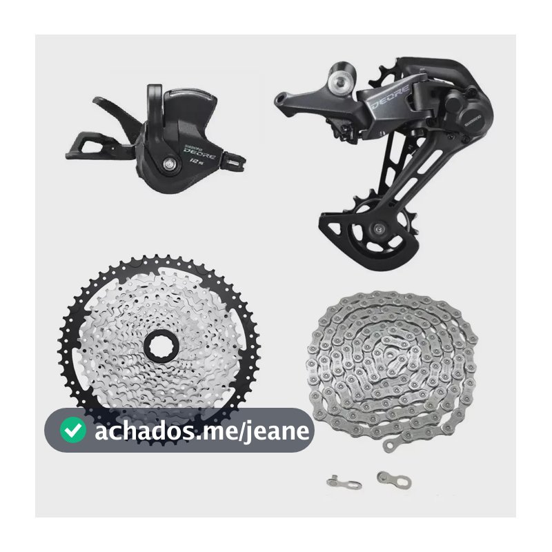 Kit Shimano Deore 12v 1x12 M6100 Padrão Hg Cassete 11x52t