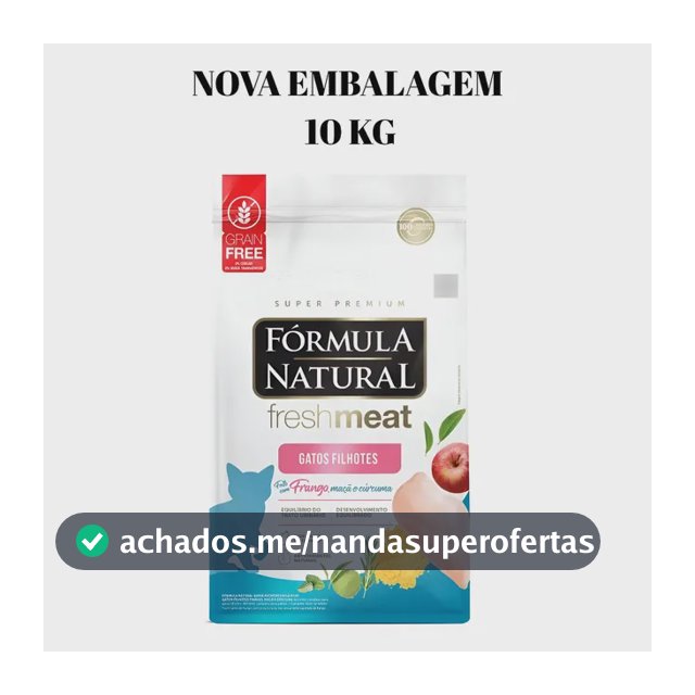 Ração Seca Fórmula Natural Fresh Meat Gatos Filhotes Frango 10kg