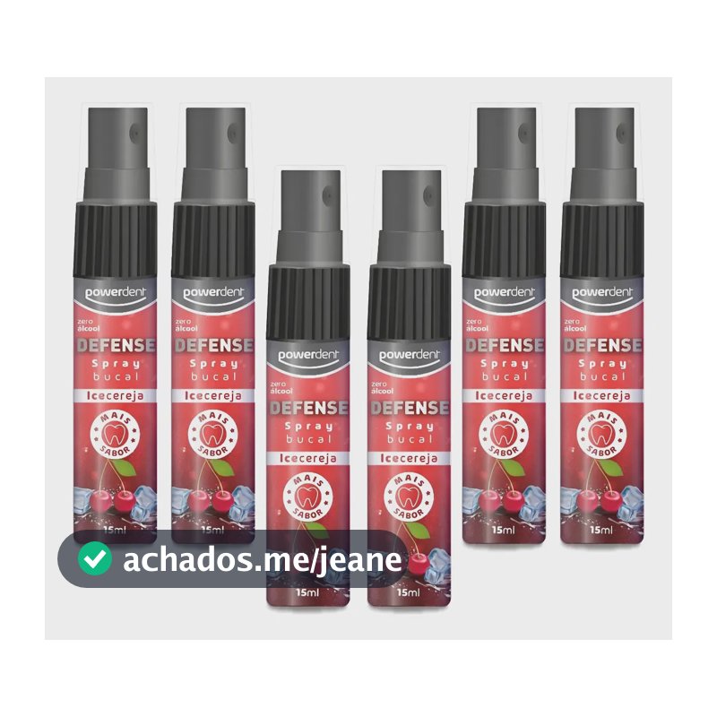 Kit 6 Unidades Spray Bucal Defence 15 Ml - Powerdent