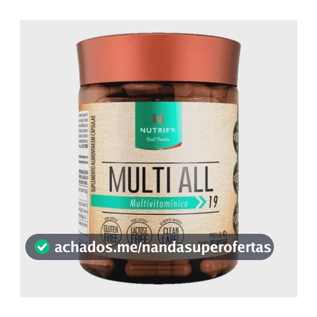 Multi All Multivitamínico - Nutrify 60 Cápsulas