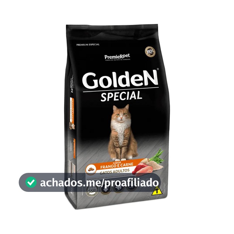 Ração Golden Special Gatos Adultos Frango E Carne 10,1 Kg