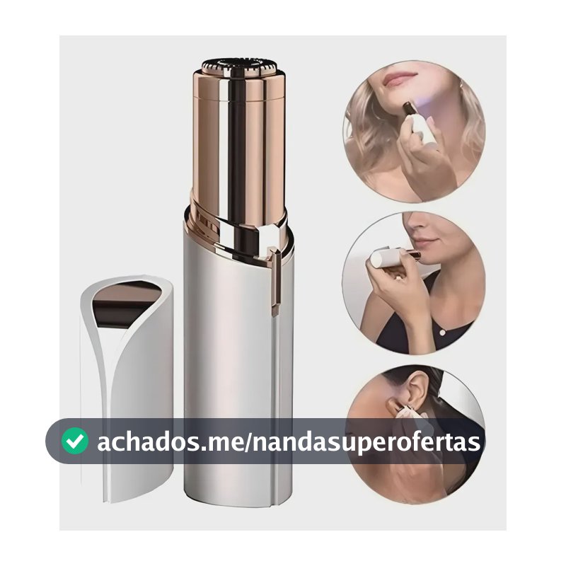 Depilador Facial Caneta Removedora De Pelos Recarregável Usb Branco 127/220v