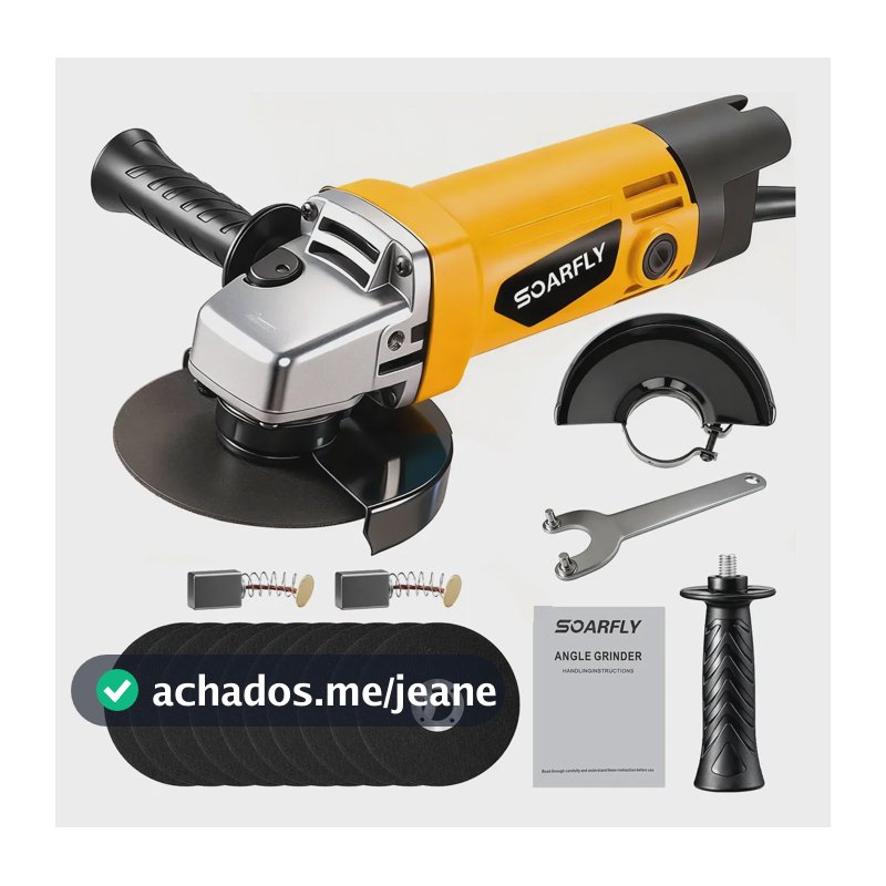 Esmerilhadeira Angular Professional 4.1/2 Lixadeira Amarelo 220v 50hz/60hz