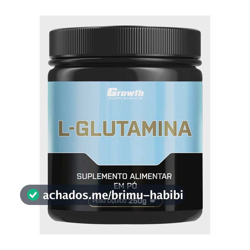 L-Glutamina 250g Growth Supplements - Sem Sabor em Pó