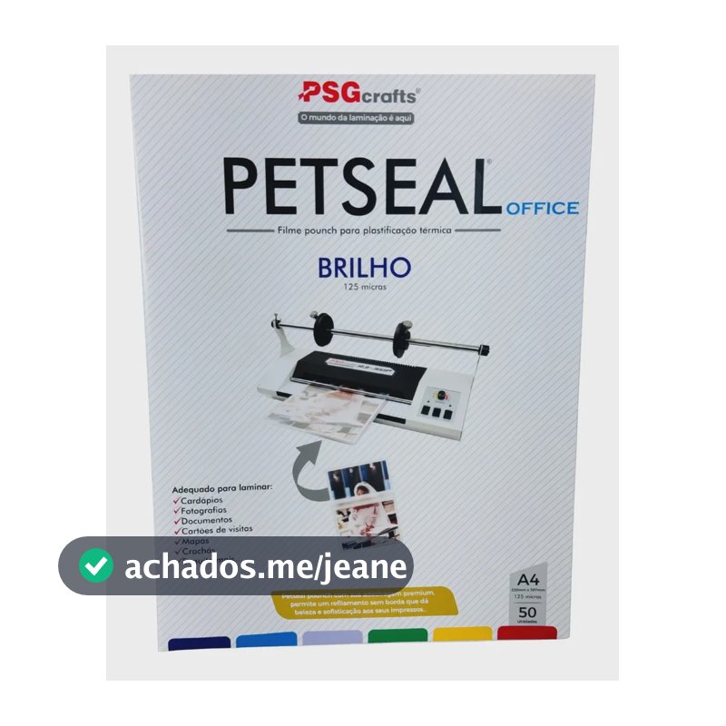 Petseal A4 (220 X 307 X 0,05mm) Cx C/ 50 Pcs
