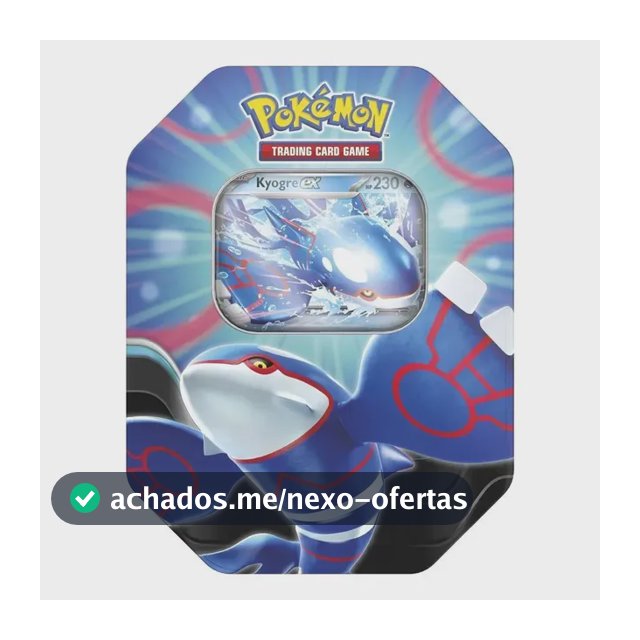 Jogo De Cartas Tcg Azure Legends Tin Kyogre Ex Pokémon