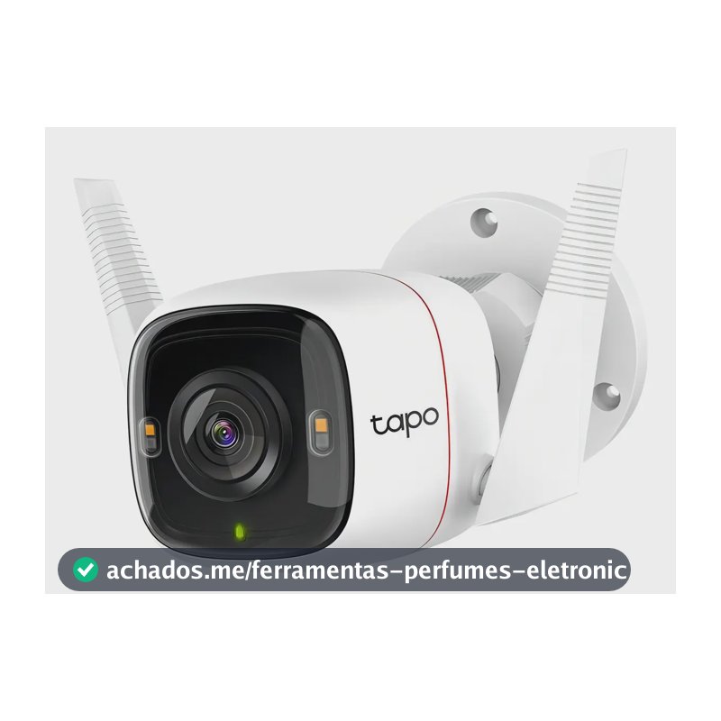 Câmera de Segurança Wi-Fi Externa TP-Link Tapo C320WS 2K 4MP IP66 Branco