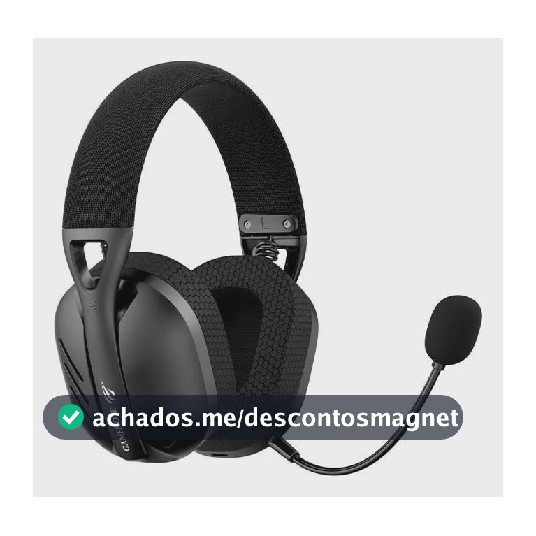 Headset Gamer Sem Fio Havit Fuxi H3 7.1 Surround Preto