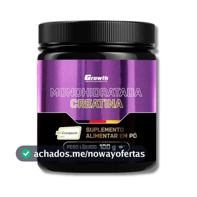 Creatina Em Pó 100g Creapure Growth Supplements