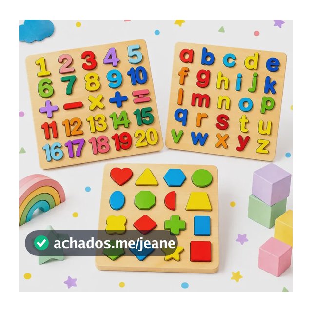 Kit 3 Jogos Brinquedos Educativos Numeros Letras Alfabeto