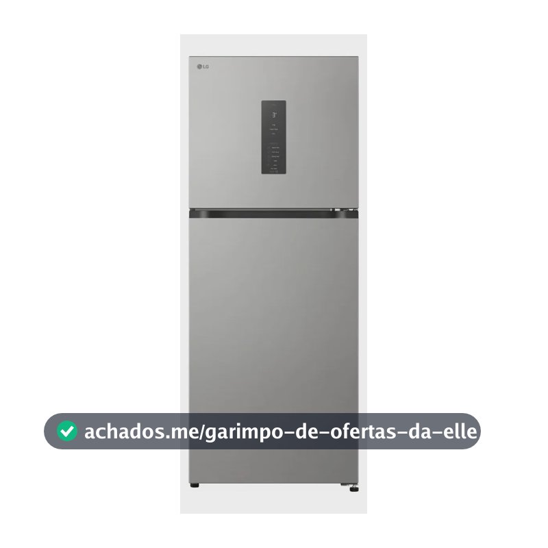 Geladeira LG Inverter 476l Duplex Bivolt Inox (gb-b472pfsf) Prateado