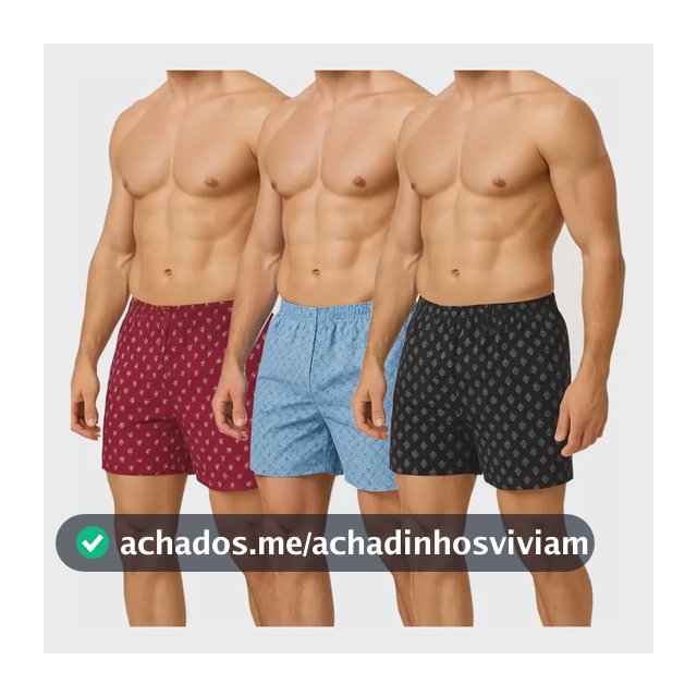 Kit 3 Pijamas Samba Canção Short Bermuda Masculino Cordoba
