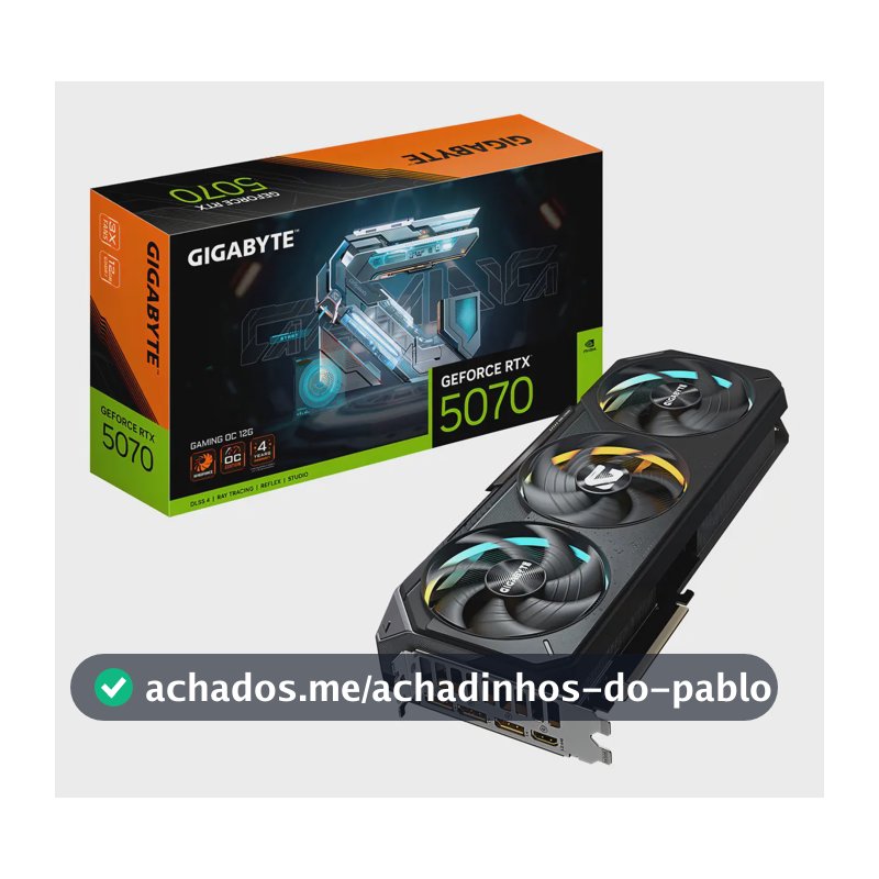 Placa De Vídeo Gigabyte Nvidia Gaming Oc Rtx 5070 12gb