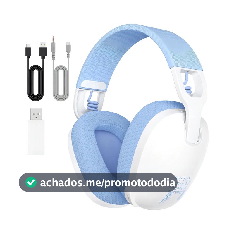 Headset Gamer Onikuma B2 Fone Tipo G435 Bt-5.3 Ps5 Ps4 Pc Cor Branco