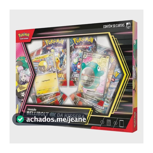 Box Coleção Bellibolt Da Kissera Ex Pokémon Copag Cards