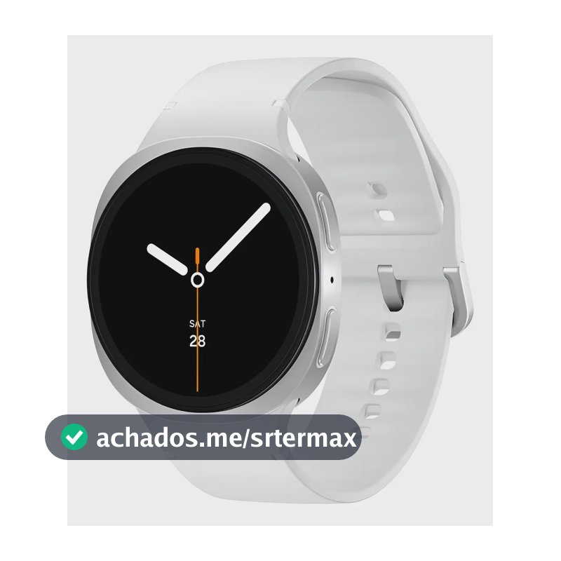 Samsung Galaxy Watch8 Smartwatch 40mm Lte, Galaxy Ai Caixa Prata Pulseira Prata Bisel Prata