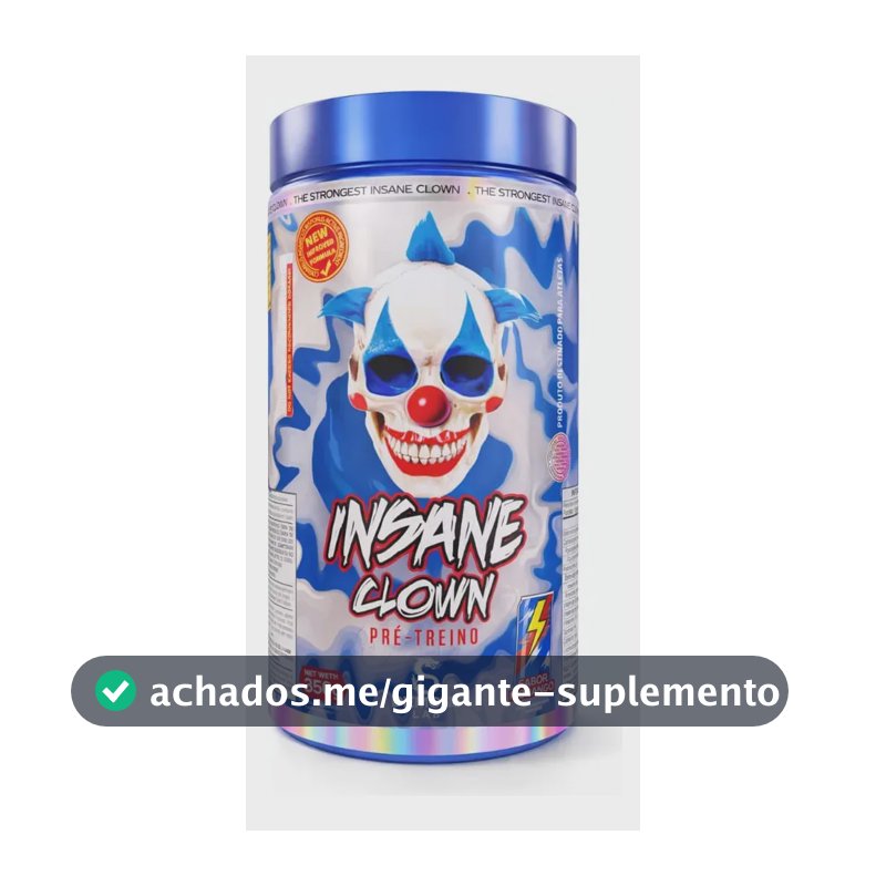 Suplemento em pó Demons Lab Beta alanina Pré Treino Insane Clown 350g Demons sabor MAD BULL x 350g