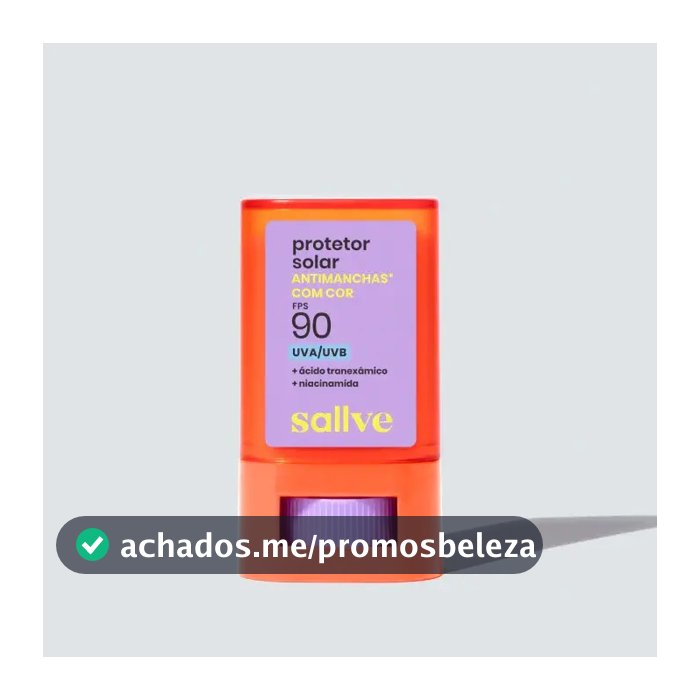 Protetor Solar Antimanchas Com Cor 2 Em Bastão 90fps Sallve