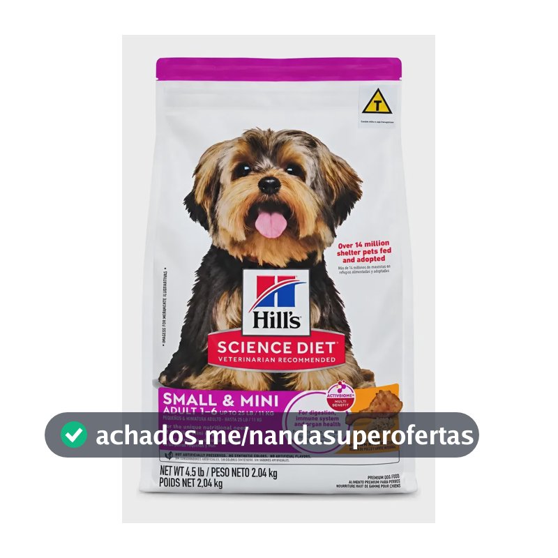 Ração Hills Science Diet Adult Small Mini 2kg Super Premium