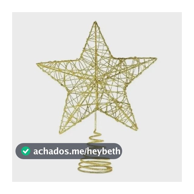 Ponteira Estrela Decoração Enfeite Árvore Natal Linda