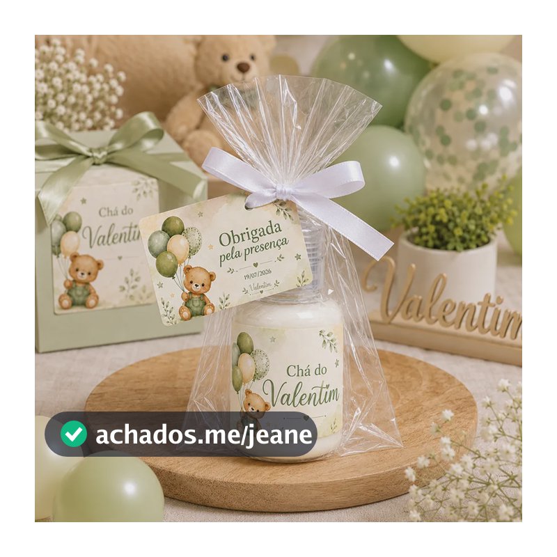 25 Mini Hidratantes Lembrancinha Chá De Bebê Personalizada