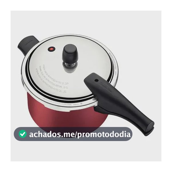 Panela de pressão Tramontina Vancouver 20cm vermelha de 4,50 litros vermelha
