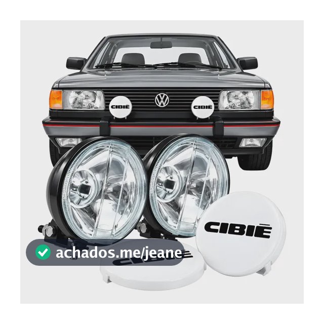 Par Farol De Milha Gol Quadrado Gt Saveiro Surf+capa Cibie