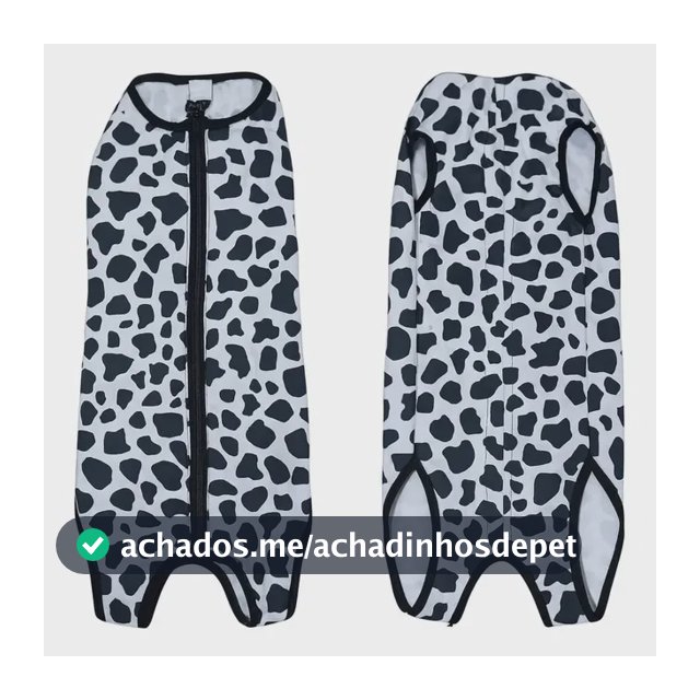 Roupa Protetora Cirúrgica Pet Estampada Operatória 00 A 10