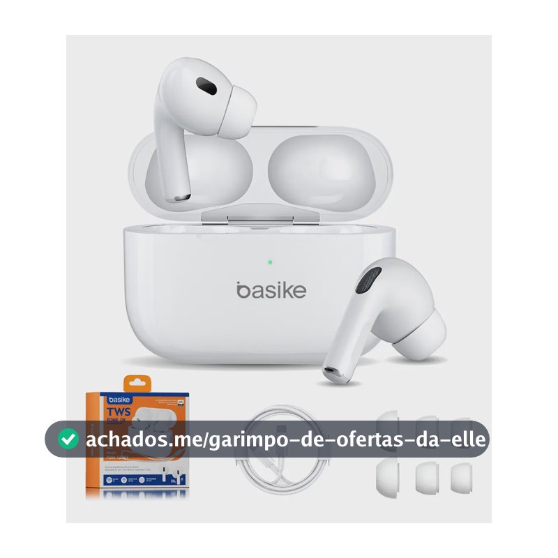 Basike Fone De Ouvido Sem Fio Bluetooth Para Bluetooth 5.3 Branco