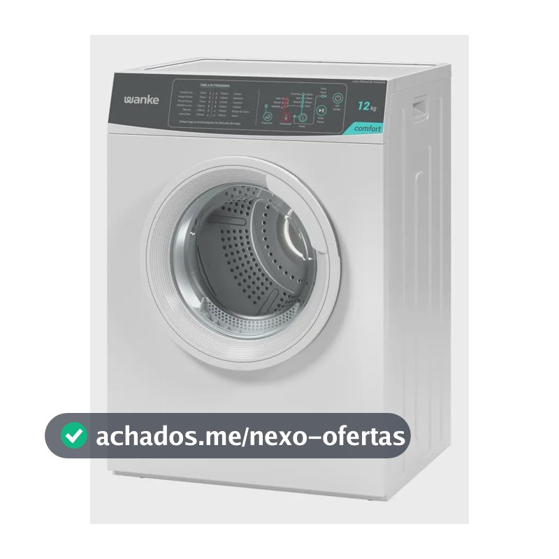 Secadora De Roupa De Piso Wanke 12kg Comfort Branca