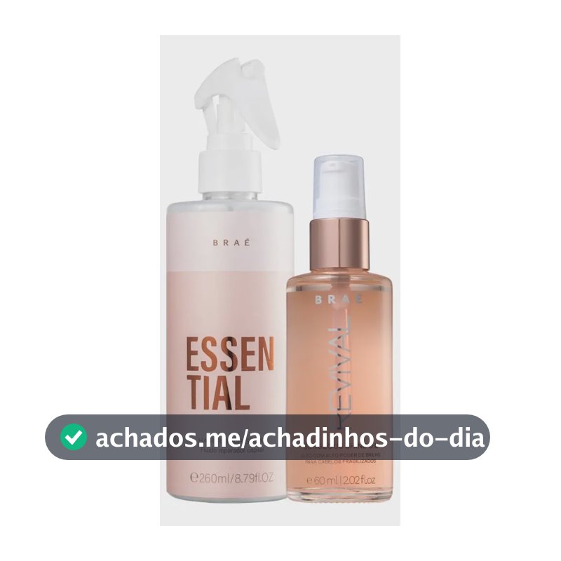 Braé Essential Kit Fluido 260ml + Óleo Revival 60ml