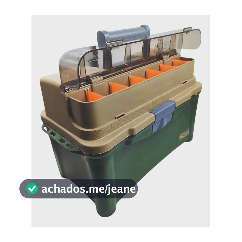 Maleta De Pesca Tucuna 007 Multifuncional 3 Estojos Caixa Organizadora Cardume Adventure