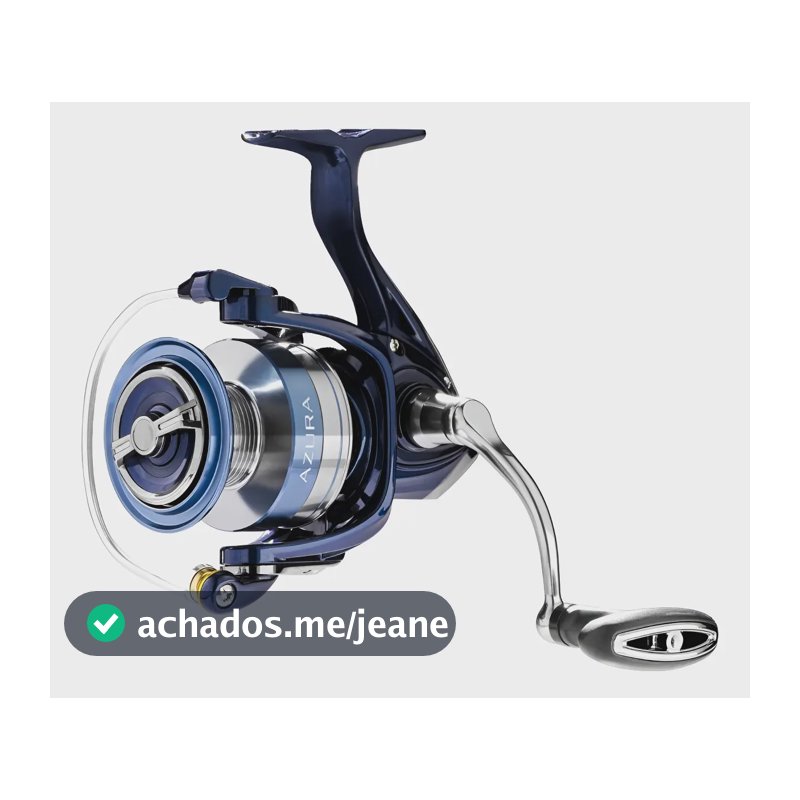 Molinete Marine Azura 3000 - 6 Rolamentos - Drag 8kg - 5.2:1 Azul